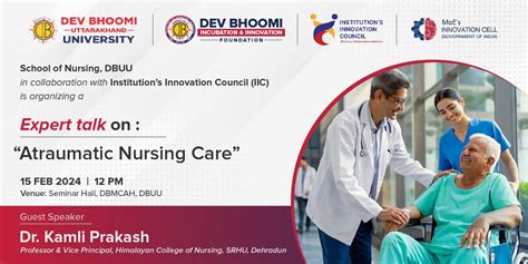 Expert Talk on Atraumatic Nursing Care – DBUU IIC