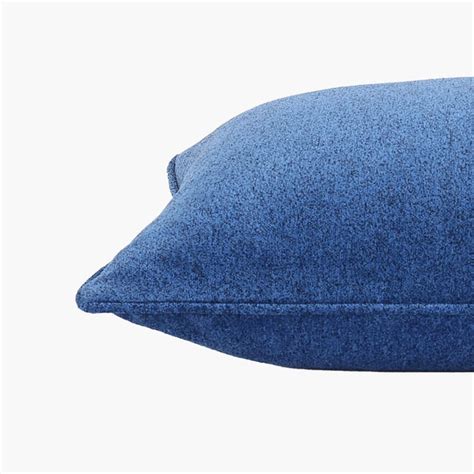 Buy MASPAR Charlotte Blue Solid Cotton Pillow Covers - 50x75cm - Set of ...