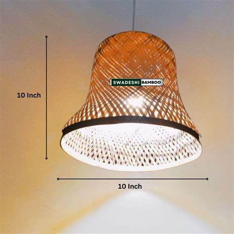 Handwoven Bamboo Hanging Bell Shaped Lamp Shade for Home decor ...