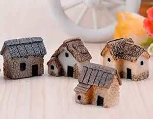Bloom Bagicha Miniature House -Set of 4 for Fairy Garden, Tray ...