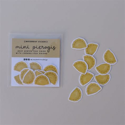 Mini Pierogi Water-resistant Sticker Pack - Etsy Canada