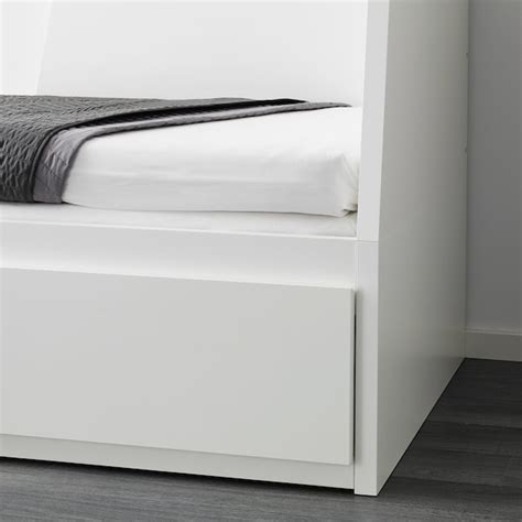 FLEKKE day-bed w 2 drawers/2 mattresses, white/Ågotnes firm, 80x200 cm ...