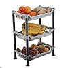 Kuber industries Plastic 3 Layer Multi-Purpose Kitchen Storage Basket ...