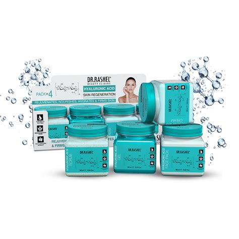 Hyaluronic Acid Facial Pack of 4 (scrub, Gel, Cream & Facepack) - 1520 ...