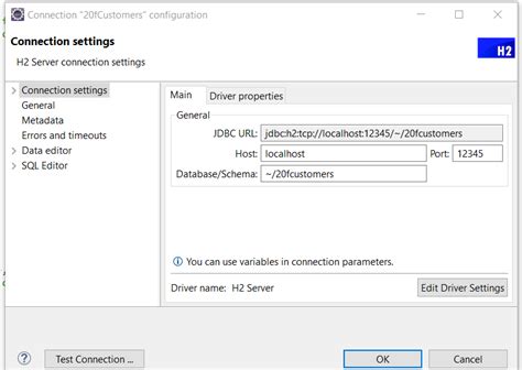 Connect H2 Database Java 的图像结果