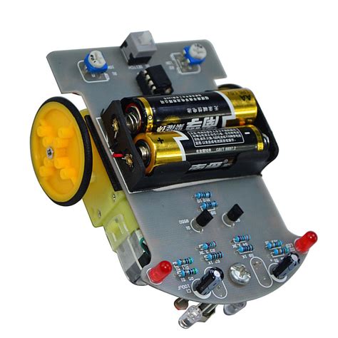 Almencla Line Following Tracking Smart Car Practice Kit Parts Soldering ...
