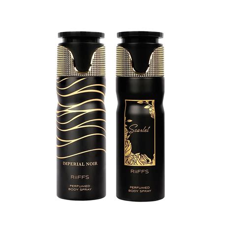 Buy RiiFFS Set of 2 Premium Deodorant, Imperial Noir & Scarlet, Fresh ...
