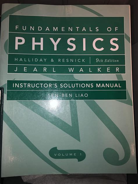 Buy Halliday/ Resnick/ Walker Fundamentals of Physics Instructor's ...