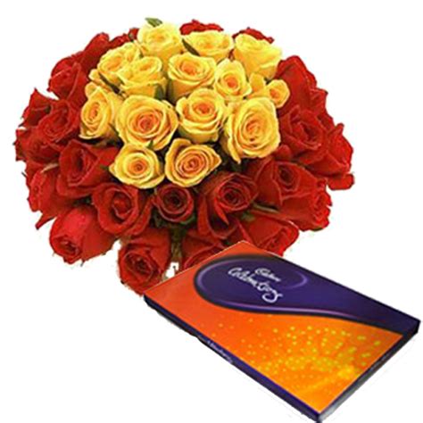Buy Celebration chocolate with Mixed Roses Online at Best Price | Od