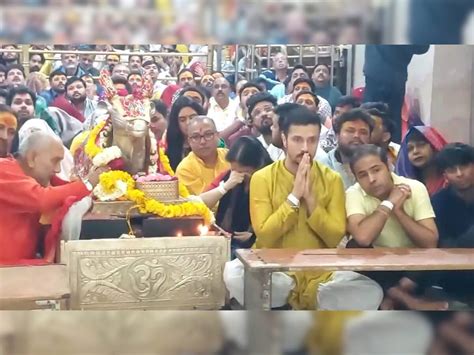 Actor Darshan Kumaar Attends Bhasma Aarti At Mahakaleshwar Temple In Ujjain
