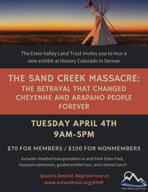 Estes Valley Land Trust coordinates guided tour of Sand Creek Massacre ...
