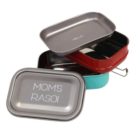 Buy Elan New Mom's Rasoi Lunch Box, Office Tiffin Box, 2 Compartments ...