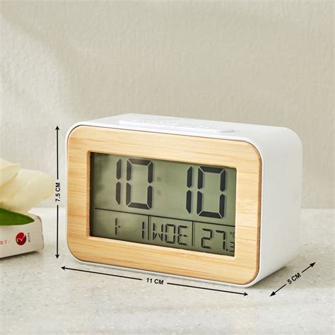 Buy Casablanca Gloss Digital Table Clock - 11x5x7.5cm from Home Centre ...