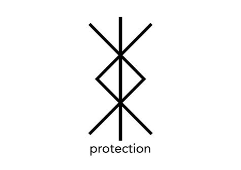 Norse symbol for protection, Nordic viking bind rune magic script ...