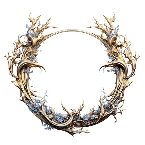 Laurel wreath frame logo decoration shining gold and white color ...