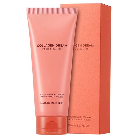 Buy Moisturizing Collagen Dream Foam Cleanser - Nature Republic Daily ...