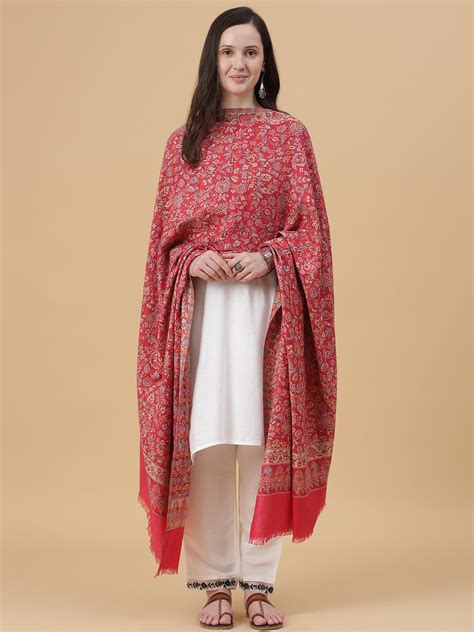 Kani Weave Woven Shawl for Women in Paisley Design | Pink – Zamour