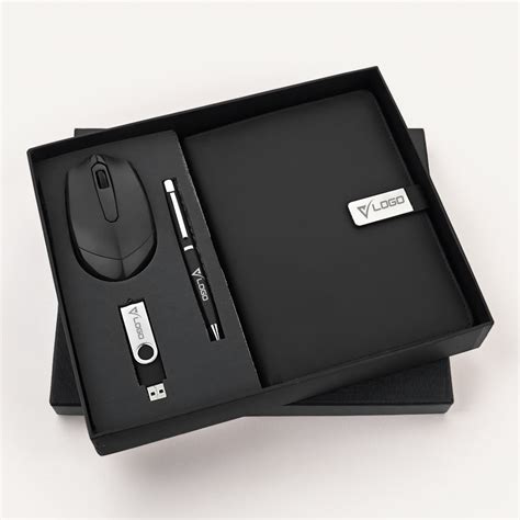 4-in-1 Executive Gift Set: Premium Pen, Mouse, USB Drive & Diary – Giftoo
