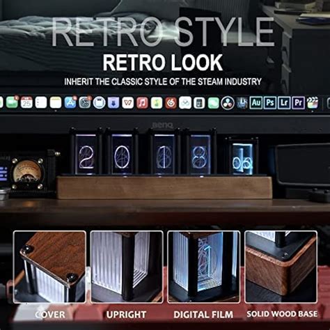 Adventurers Nixie Tube Clock - RGB Wood Digital India | Ubuy