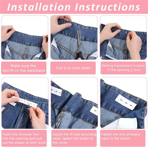 HASTHIP Pant Waist Tightener with Elastic Bands and Buttonholes– Hasthip