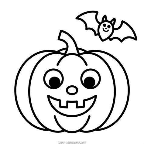 Cute Halloween Cartoon Easy Drawing | Easy Drawings