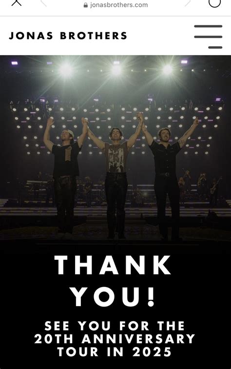 2025 tour confirmed!! : r/JonasBrothers
