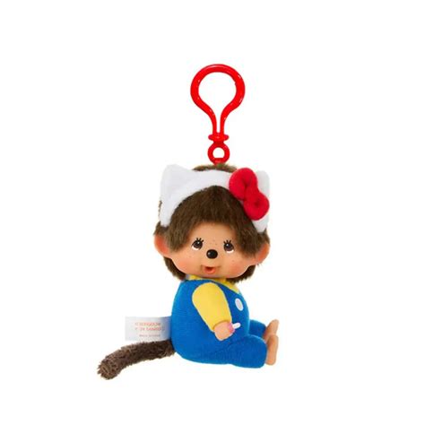 Monchhichi Hello Kitty Plush Keychain - 4.7" Collectible - TikTok Shop