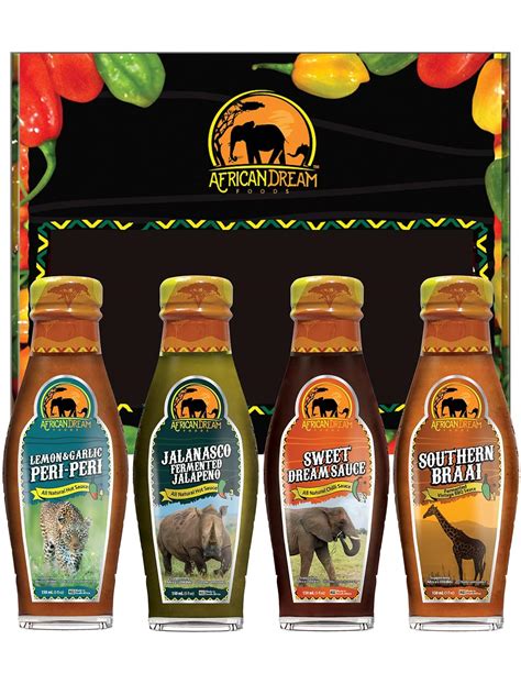 African Dream Foods Mild Hot Sauce Gift Pack - BBQ India | Ubuy
