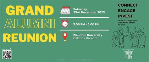 Grand Alumni Reunion 2023, Ziauddin University, Karachi, 23 December ...