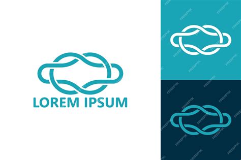 Knot logo template design vector | Premium Vector