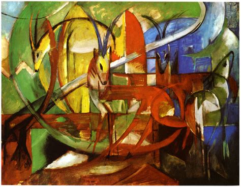 Franz Marc - Gazellen 1913 Art Experience NYC: www.artexperiencenyc.com ...