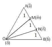 Let Δ OAB be an equilateral triangle with side length unity ( O being ...