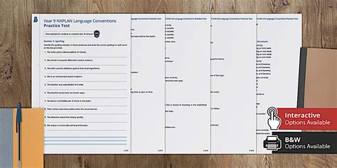 Year 9 NAPLAN Language Conventions Practice Test