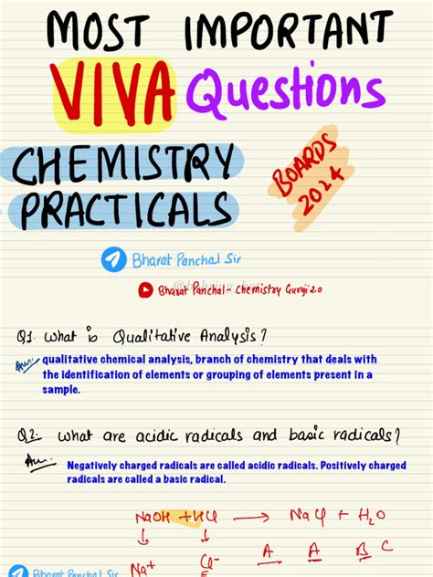Class 12 Chemistry Practical Exam Questions 的图像结果