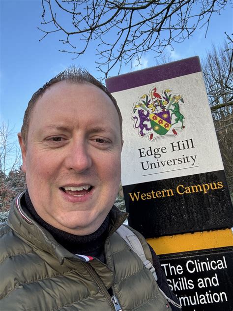 I have just arrived at Edge Hill University. Today I am speaking all ...