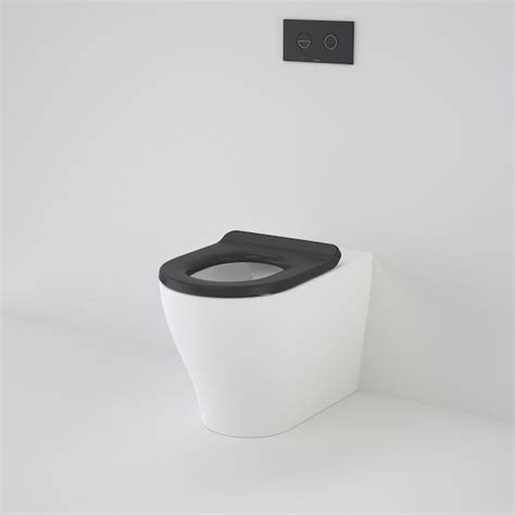 Caroma School Smart CF WF Invisi Suite with Liano Single Flap Black Se