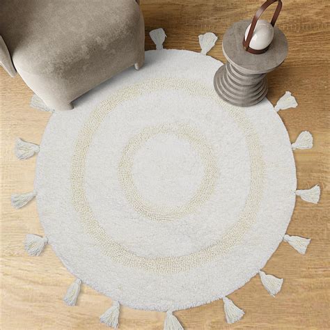 Amazon.com: TOPSMCHER Round Bath Rug Boho Bath Rug with Hand Made ...