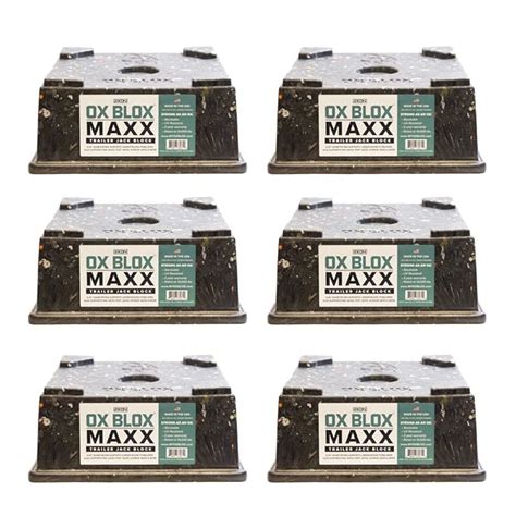 Buy OX BLOX MAXX (6-Pack), RV Jack Block for 9" Round Feet | 5th Wheel ...