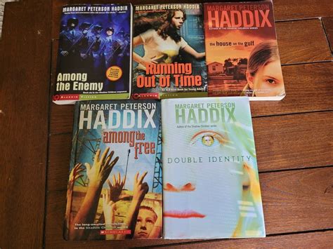 Lot of 5 MARGARET PETERSON HADDIX Books .Double Identity, Among the ...
