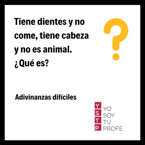 Adivinanzas Difíciles Con Respuesta - KAAQK