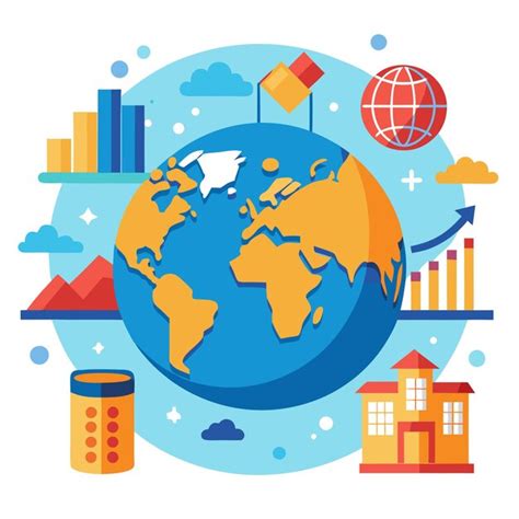 Global economy vector design with a white background | Premium AI ...