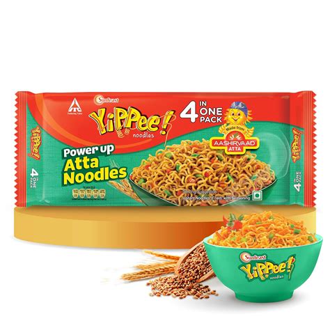 Sunfeast Yippee! Power Up Atta Noodles,Made with Aashirvaad Atta,Long ...