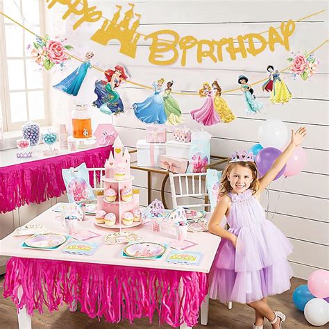 HASTHIP® 33 Party Cartoon Birthday Happy Princess Theme Party Decorati ...