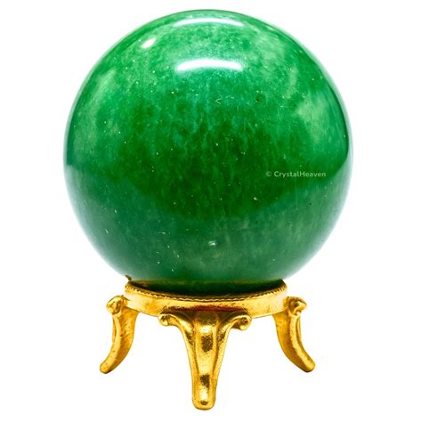 Green Strawberry Quartz Crystal Ball - Premium Crystal Crystal Spheres ...