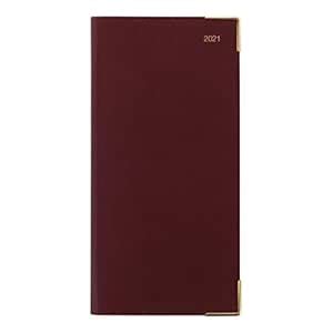 LETTS 2021 Classic - Month to View Planner with Gold Corners, Burgundy ...