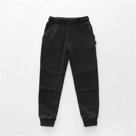 Black Acid Wash, Junior Boys Track Pant - Ollies Place Kidswear