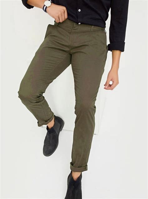 Buy Men Slim Fit Stretch Chinos Online at just Rs. 899.0 ...