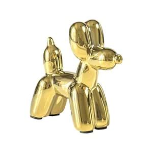 Buy Notakia Cute Golden Electroplating Ceramics Balloon Dog Statue ...