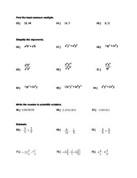 Pre-Algebra Math Final 的图像结果