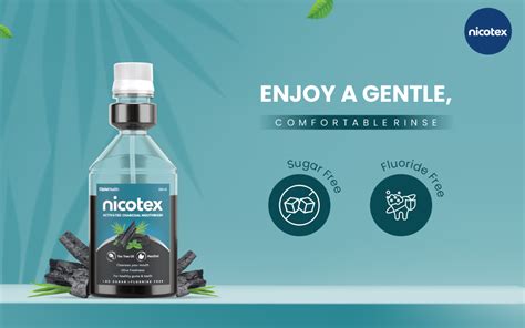 Nicotex Activated Charcoal Mouthwash - 250ml